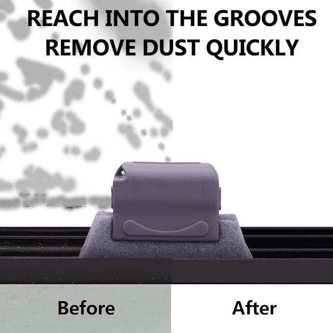 Koishu Magic Window Groove Cleaning Brush, Hand-held Window Track Cleaner - Image 6