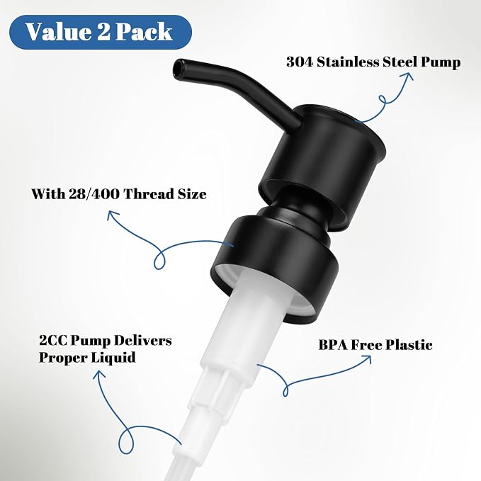 Soap Dispenser Pump Replacement 304 Stainless Steel - Image 6