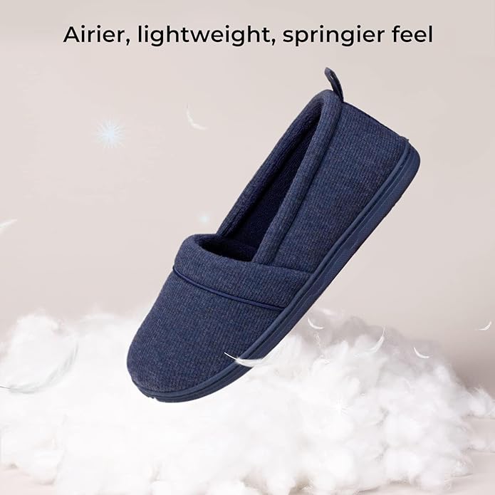 HomeTop Women's Comfy Loafer Slippers Lightweight Memory Foam Non-slip Indoor - Image 5