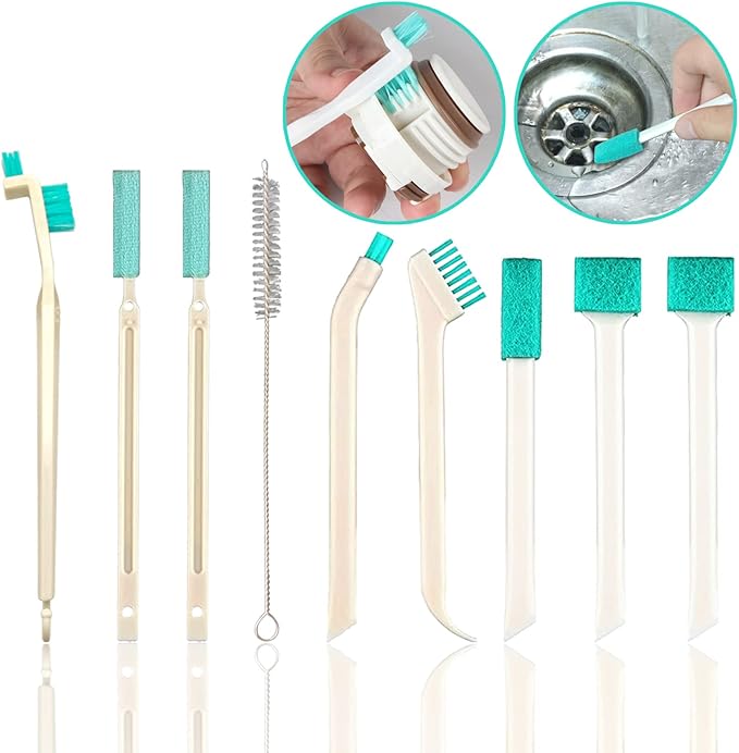 18 Pcs Small Household Cleaning Brushes by ELEMGULY, Deep Detail Crevice Brush by ELEMGULY