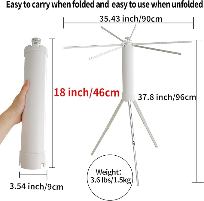 JOOM Clothes Drying Rack Portable Foldable - Image 5