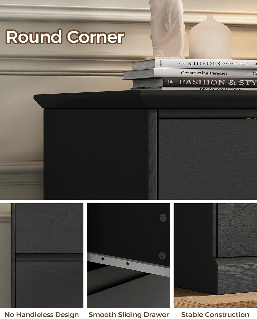 Dresser for Bedroom, 6 Drawer Dressers, Modern Wood Dresser, Wide Chest of Dr...