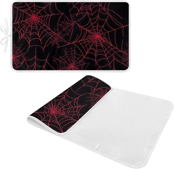 Ironing Mat Red Spider Web Portable Ironing Pad Blanket - Image 2