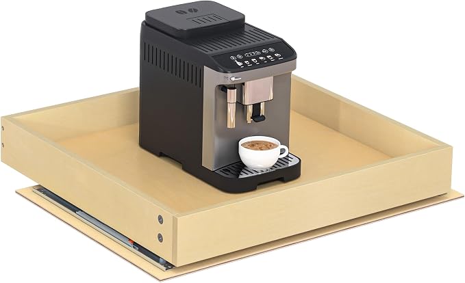 WelFurGeer Heavy-Duty Plywood Pull-Out Cabinet Drawers, Smooth Slide-Out Shelves by WelFurGeer