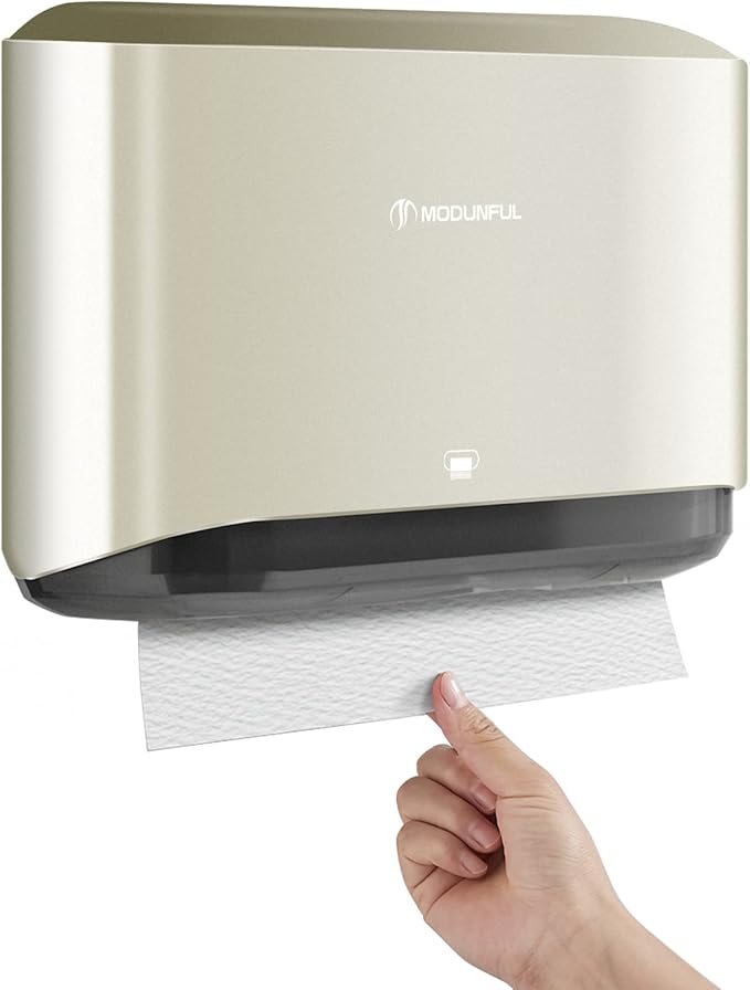 C-Fold Paper Towel Dispenser for Bathroom: Compact 200 Sheets Large Capacity by modunfulbathroom