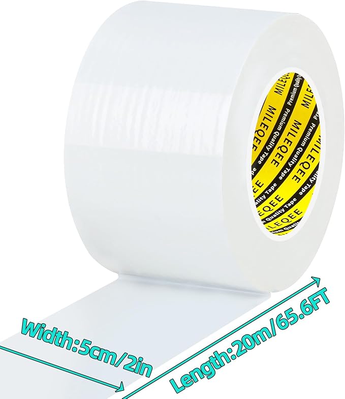 Window Weather Stripping Door Seal Tape White, 2in x 66FT, Automotive - Image 2