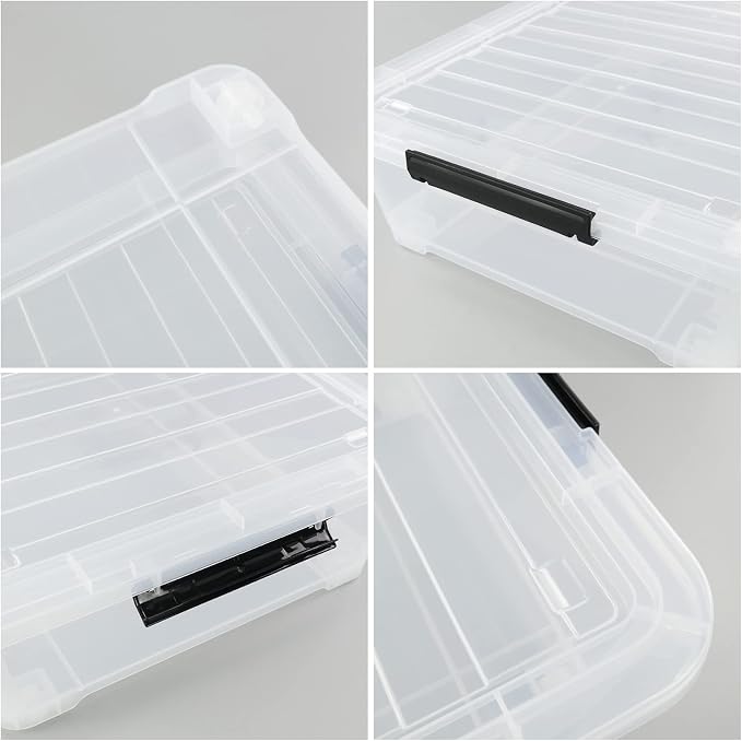 3-Pack Plastic Under bed Storage Box, 40 Quart - Image 4