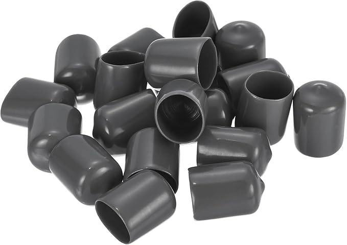 uxcell 20pcs Rubber End Caps 16mm ID Vinyl PVC Round Tube Bolt Cap Cover Screw - Image 4