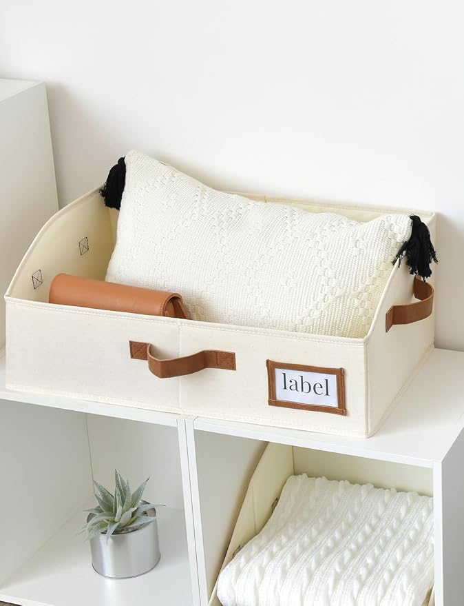 StorageWorks Closet Storage Bins, Trapezoid Organizer Box - Image 5