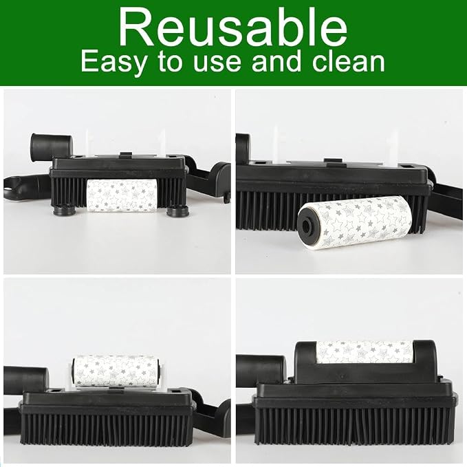 Rubber Pet Hair Removal Brush Lint & Hair Removal Cat Dog Hair Remover Brush - Image 3