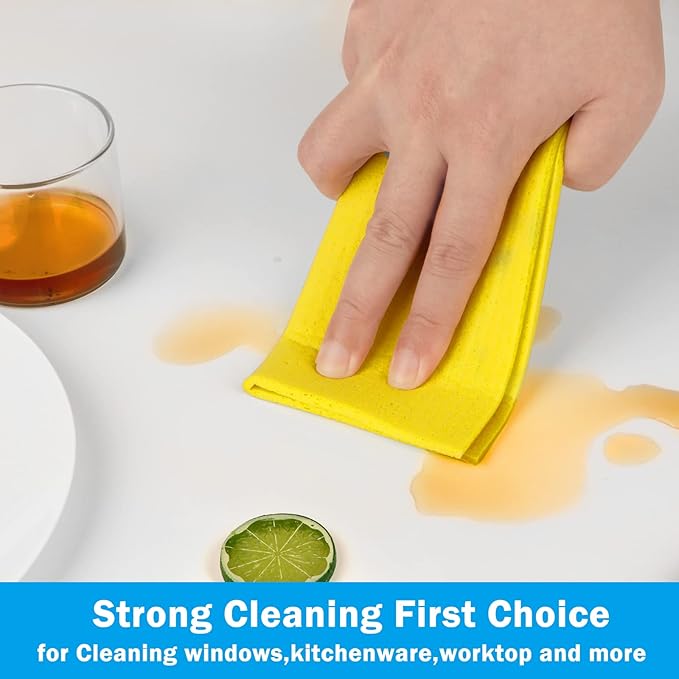 HOMEXCEL Swedish Dishcloths for Kitchen 10 Pack, Sponge Dish Cloth for Counters - Image 3