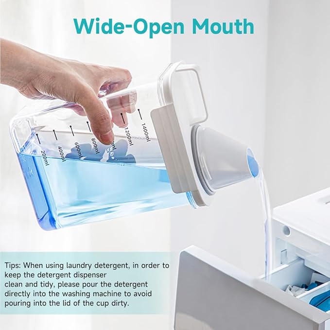 Tokokimo 2 Packs Laundry Powder Container, Laundry Detergent Dispenser - Image 2