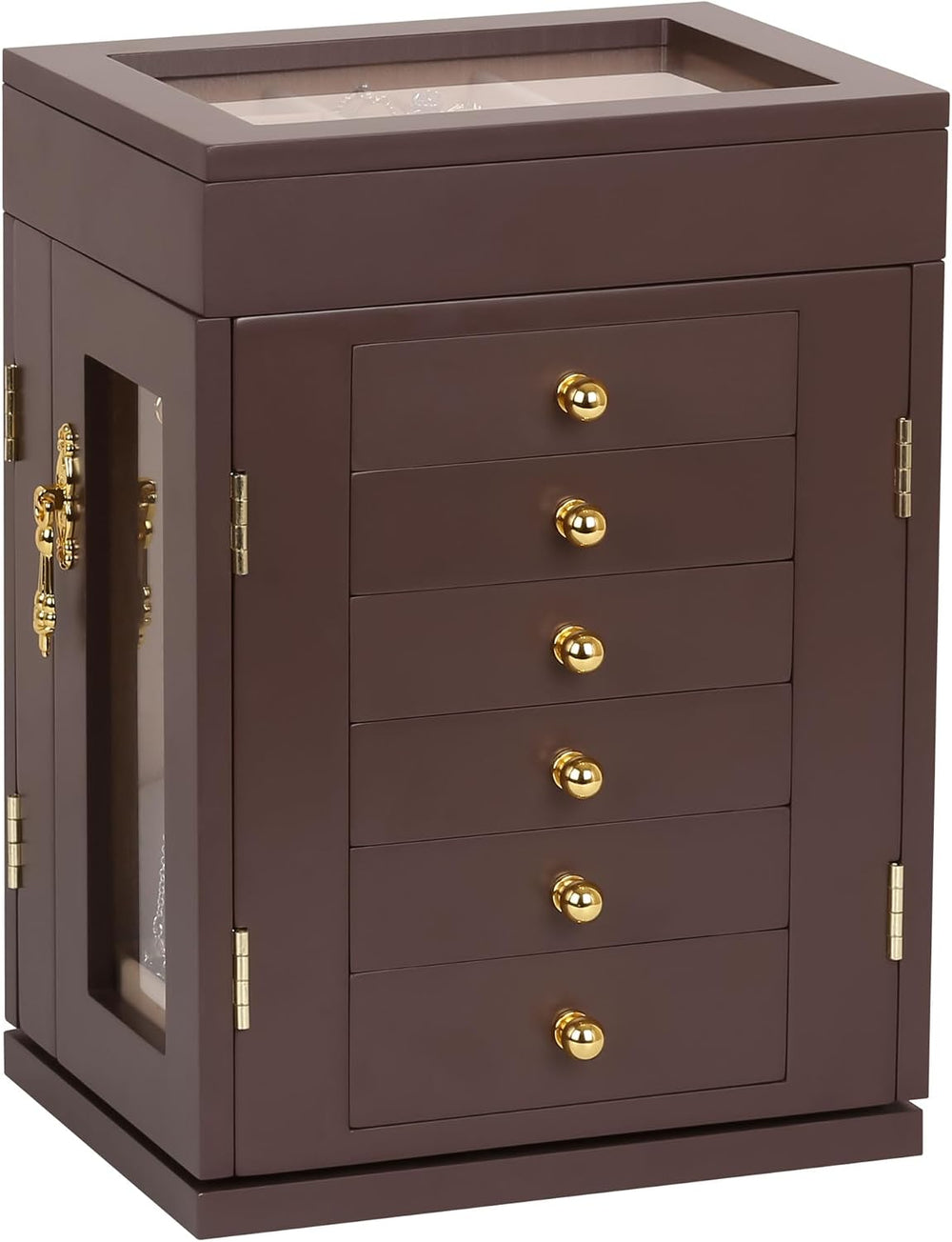 Kendal 360° Rotating Jewelry Box, Wooden Jewelry Box for Women, Graduation Gi...
