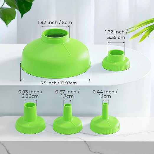 Wide Mouth Kitchen Funnel, Food Grade Plastic Cooking Canning Funnel - Image 9