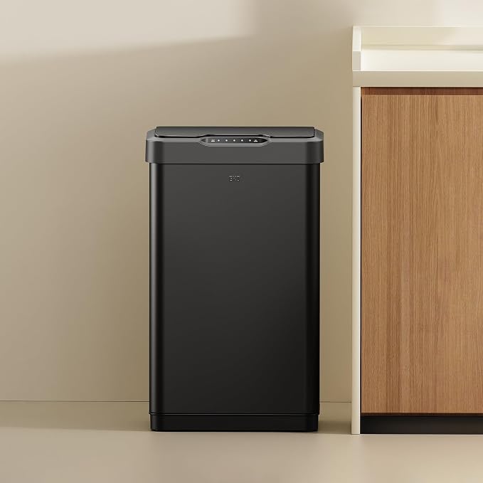 EKO Mirage-T 50 Liter / 13.2 Gallon Touchless Rectangular Motion Sensor Trash - Image 7