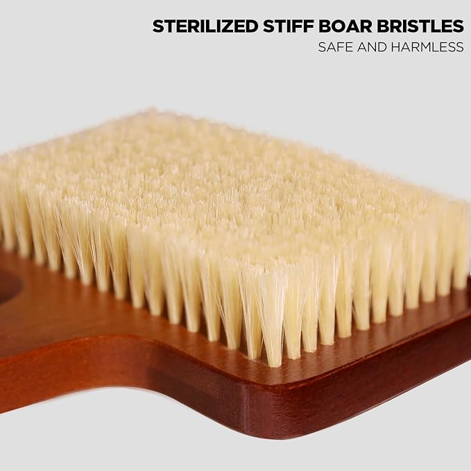 ICANdOIT Exfoliation Set-17.71 Inch Boar Bristles Back Scrubber Bath Brush - Image 8