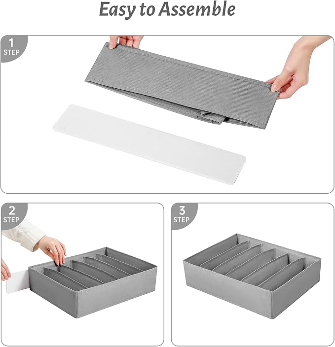 4 Packs T-shirt Drawer Organizers - Image 5