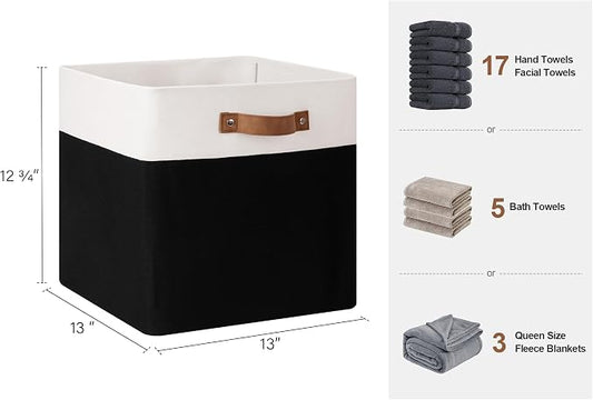StorageWorks 13x13 Inches Storage Cube, Fabric Storage Bins - Image 2