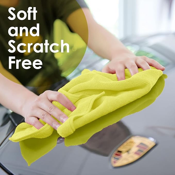 Avalon Towels Microfiber Cleaning Cloths Size 16" x 16", Highly Absorbent - Image 4