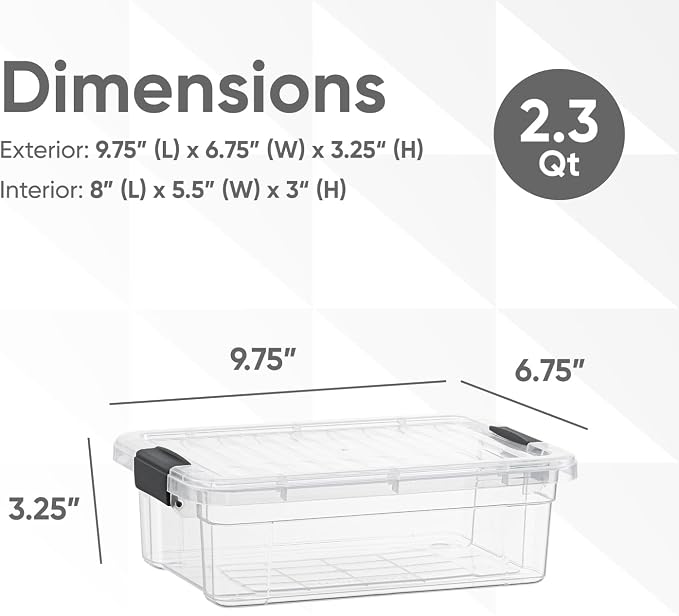 Superio Clear Storage Boxes - Image 2