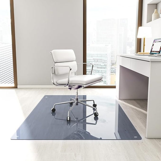 Tempered Glass Floor Mat for Office Chair, for Carpeted or Hard Floor, - Image 2