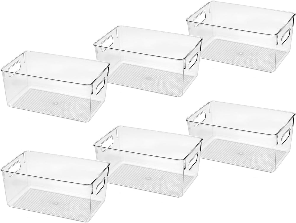 Clear Plastic Storage Bins, Pantry Organizers and Storage Containers Fridge