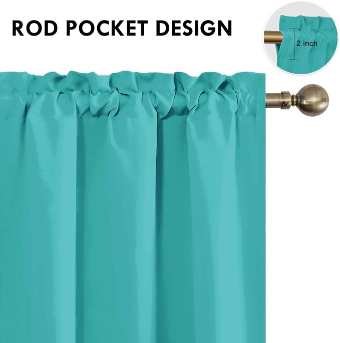 DWCN Blackout Curtains for Living Room Thermal Insulated, Energy Saving & Noise - Image 4