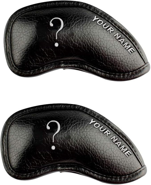 CRAFTSMAN GOLF 12pcs or 1pc Thick Synthetic Leather Golf Iron Head Covers Set by CRAFTSMANGOLF