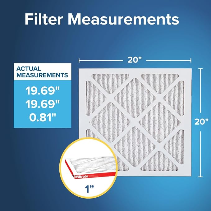 Filtrete 20x20x1 AC Furnace Air Filter, MERV 11, MPR 1000, Micro Allergen - Image 2