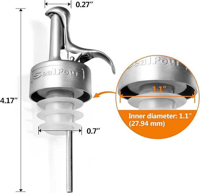 Olive Oil Spouts, Stainless Steel Pour Spout, Olive Oil Pour Spout - Image 2