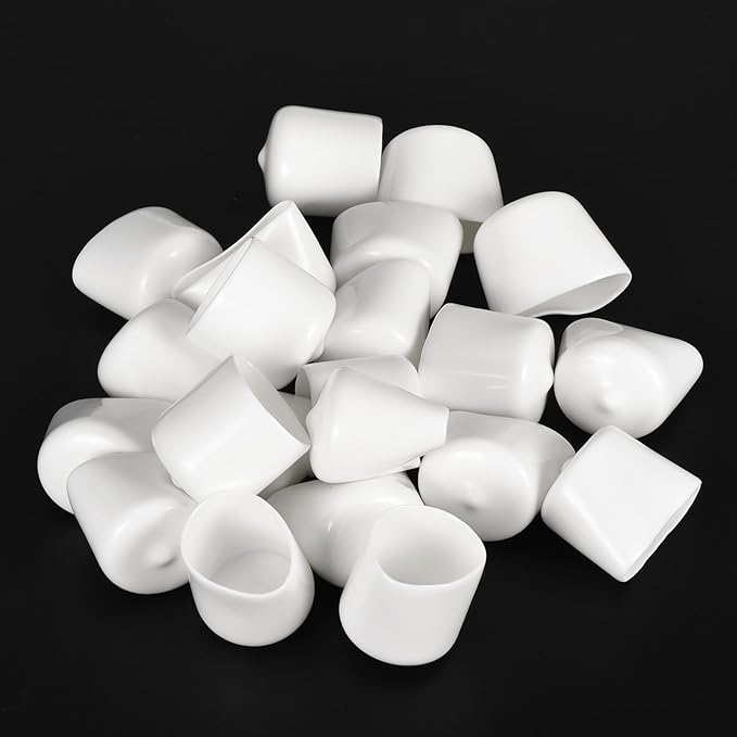 uxcell 20pcs Rubber End Caps 26mm ID Vinyl Round End Cap Cover Screw Thread - Image 4