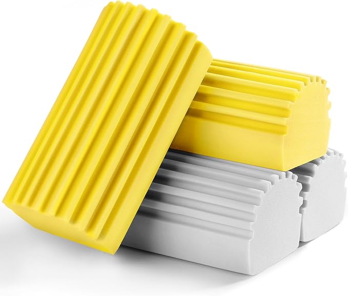 4-Pack Damp Clean Duster Sponge, Sponge Cleaning Brush, Duster by Jeymei
