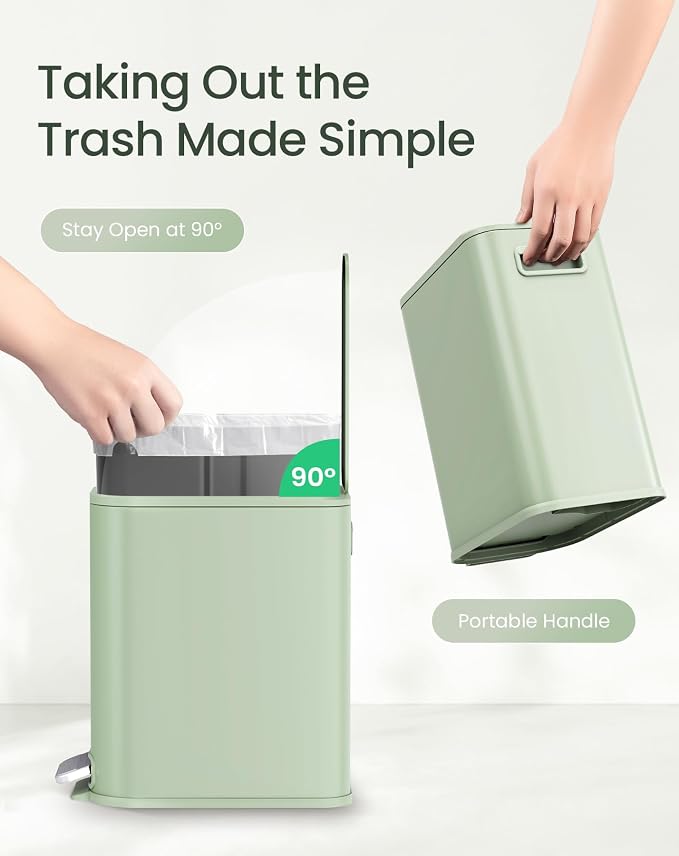 Cesun Small Bathroom Trash Can - Image 5