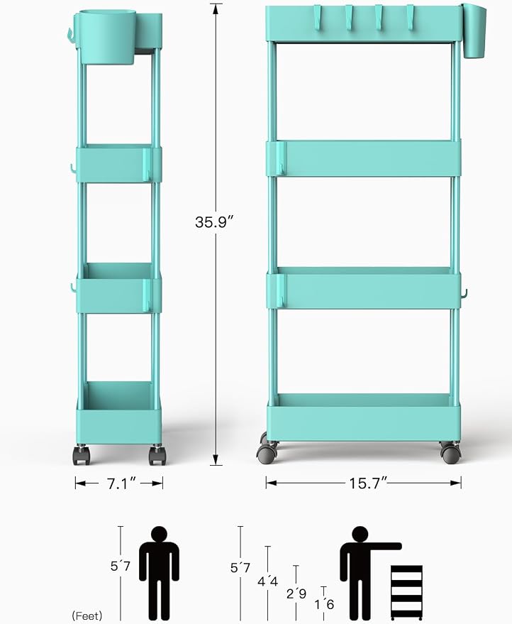 Pipishell Slim Storage Cart - Image 9