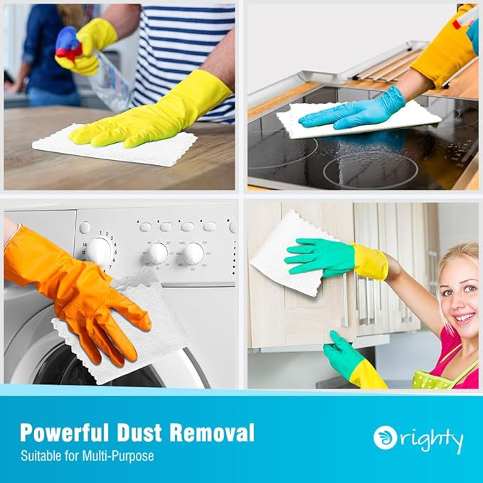Orighty Cleaning Cloths Bulk, 200 Pack Shop Rags Reusable, Microfiber Cleaning - Image 4