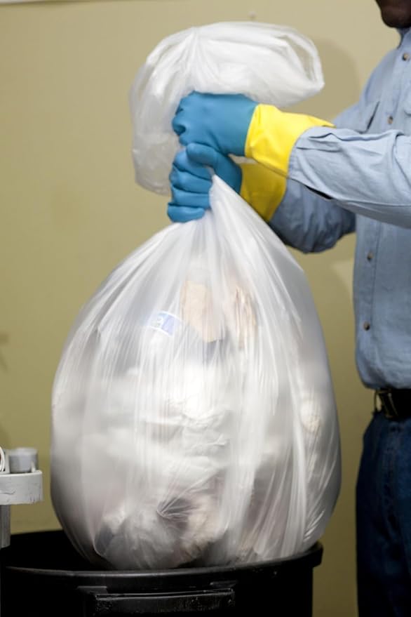 Aluf Plastics High Density Trash Bags, 56 Gallon, 22 Micron, - Image 3