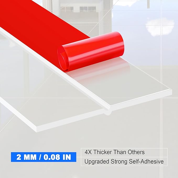 ToLanbbt Weather Stripping Silicone Door Seal Strip 1 in x 20 ft Door Draft - Image 3