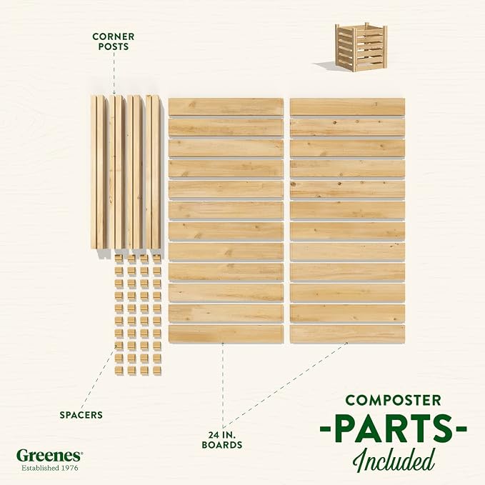 Greenes Fence Cedar Wood Composter - Image 5