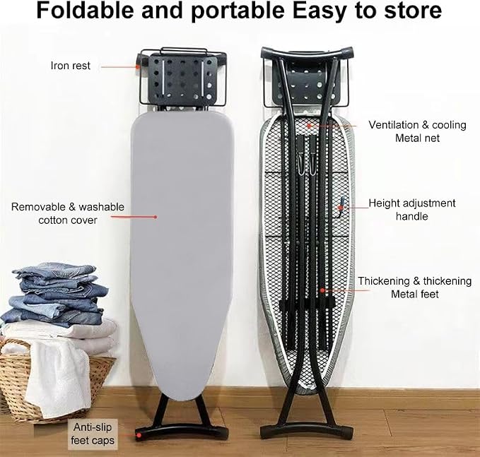 Ironing Board Full Size, Heavy Duty Small Iron Board - Image 6