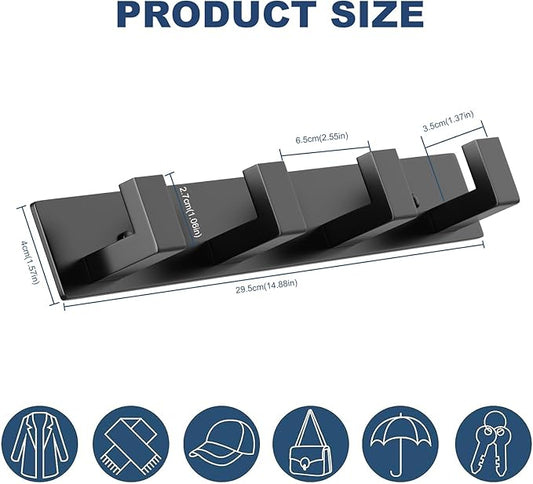 PMMASTO Coat Rack Wall Mount, Coat Hooks Wall Hooks - Image 2