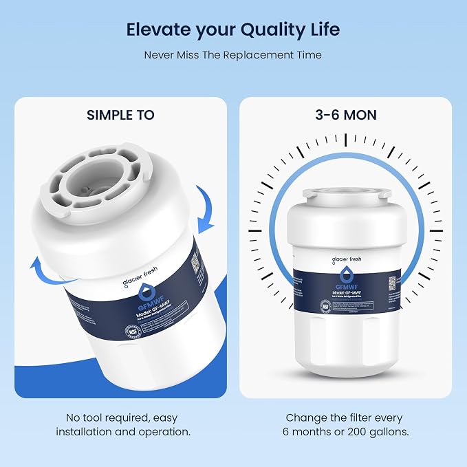 GLACIER FRESH Replacement for MWF Refrigerator Water Filters, SmartWater MWFP - Image 7