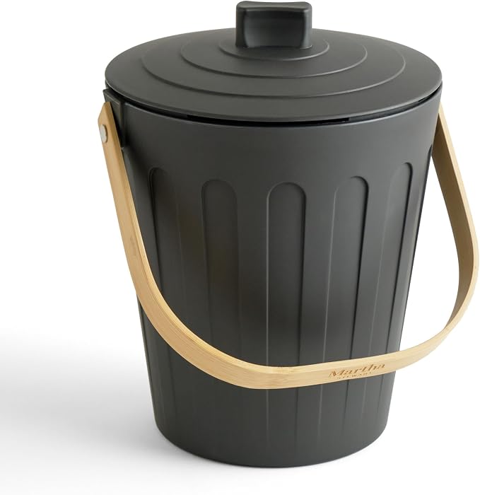 Martha Stewart Indoor Compost Bin | Countertop Composting Bucket by MarthaStewart