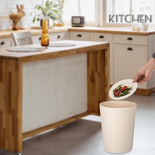 UUJOLY Plastic Small Trash Can Wastebasket, Garbage Container Basket - Image 5