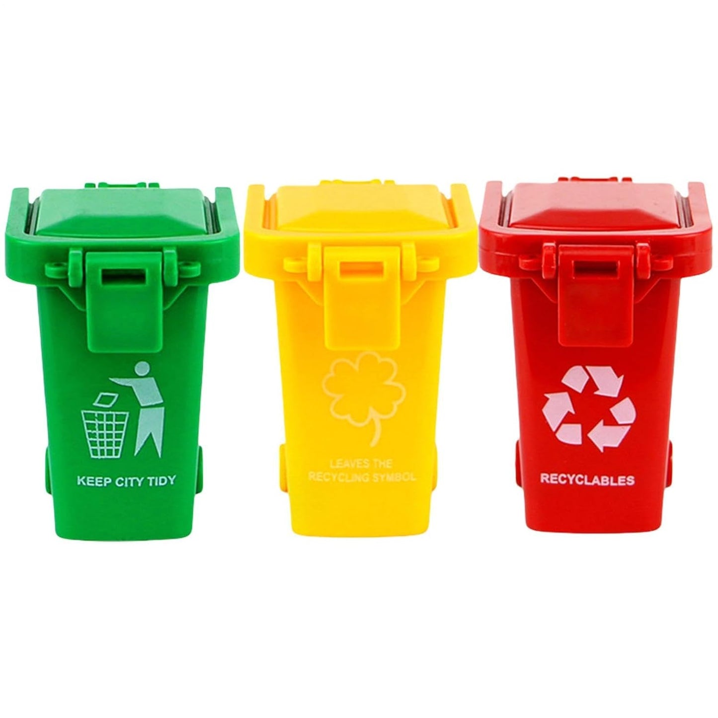 Toy Garbage Cans Waste Bucket Storage Holder | Vehicle Garbage Bin for Little Kids Desk Desktop Table Classroom Office Party