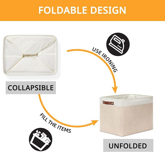 DULLEMELO 2-Pack Large Storage Baskets - Image 3