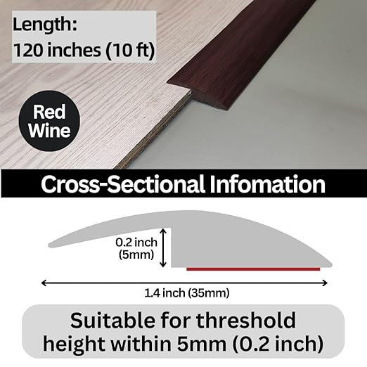 Floor Transition Strip Self Adhesive Carpet Wood Tile Vinyl Flooring Laminate - Image 3