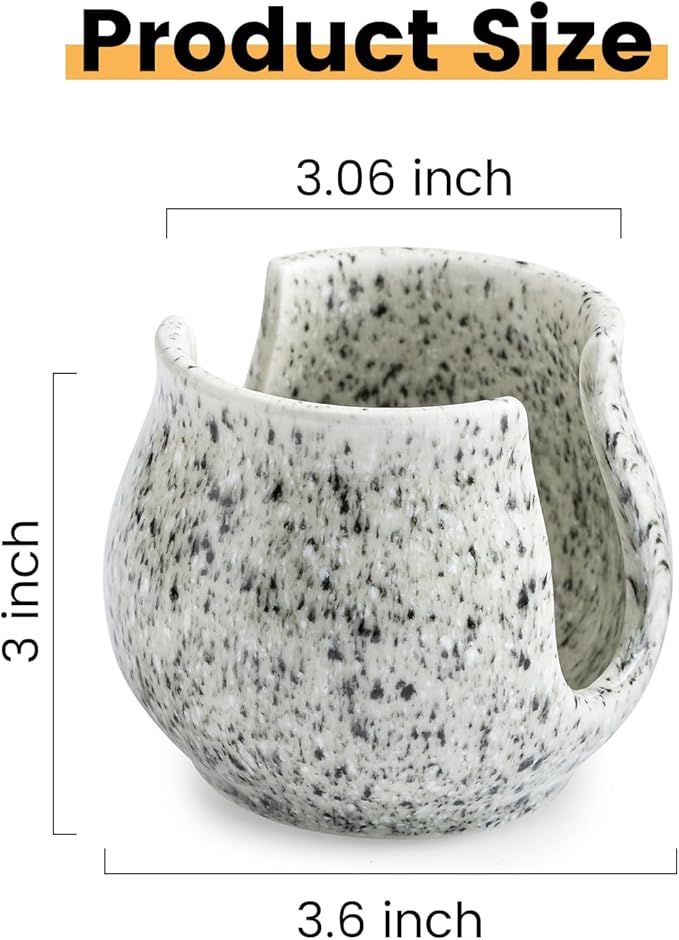 Sponge Holder for Kitchen Sink, Ceramic Dish Sponge Dish Rack Scrubby Caddy - Image 5