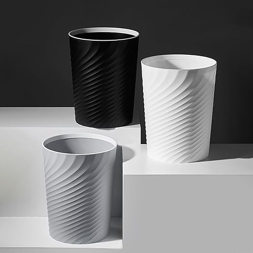 2 Pcak Small Bathroom Trash Can 1.8 Gallon Waste Basket Garbage Can - Image 2