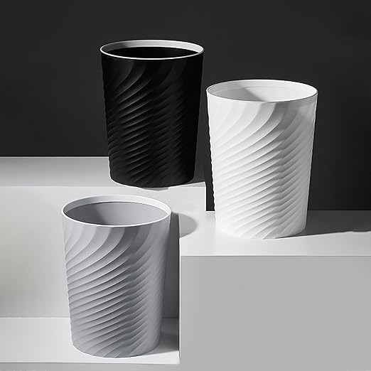 Bathroom Trash Can 1.8 Gallon Waste Basket 2 Pack Small Garbage Can - Image 5