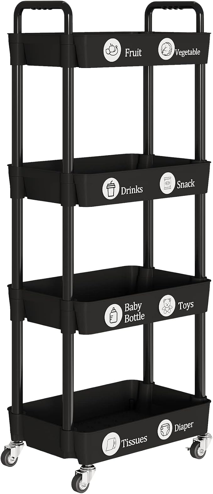 Laiensia 4-Tier Rolling Cart - Image 8